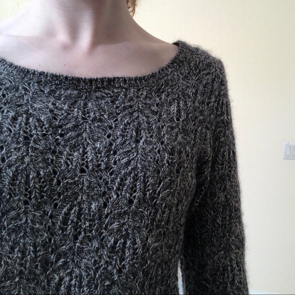 Ann Taylor Gray Knit Sweater - Picture 2 of 6